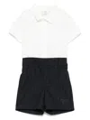 Fendi Ff-jacquard Short And Shirt Set In Black