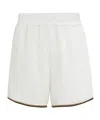 Fendi Ff Jacquard Shorts In White