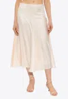 Fendi Ff Jacquard Silk Midi Skirt