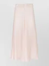 Fendi Ff-logo Jacquard Silk Midi Skirt In Pink