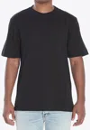 Fendi Monogrammed Geometric Pattern Crew Neck T-shirt In Black