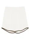 Fendi Football Bermuda Contrast Trim In White