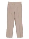 Fendi Ff-jacquard Trousers In Brown