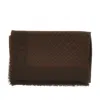Fendi Ff Jacquard Wool And Silk Shawl In Brown