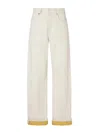 Fendi `ff` Jeans In White