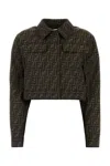 Fendi Embroidered Polyester Blend Jacket In Ff