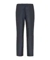 Fendi Ff Labyrinth Jacquard Casual Pants In Black