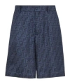 Fendi Luxury Mini Shorts For Men In Blue