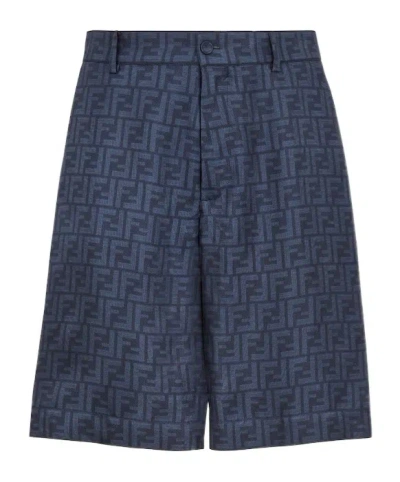 FENDI FENDI FF JACQUARD BERMUDA SHORTS