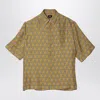 Fendi Stylish Silk Over Shirt For Men In Yellow