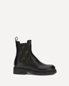 Fendi Chelsea Bootie With Ff Elastic Band Boots Black In Black