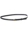 Fendi Ff Logo Leather Belt In Blue
