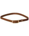 Fendi Ff Leather Belt In Brown