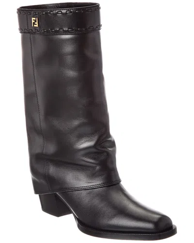 FENDI FENDI FF LEATHER BOOT