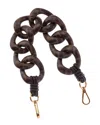 Fendi Ff Leather Mini Strap You Shoulder Strap In Black