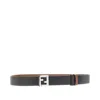 Fendi 'ff' Leather Reversible Belt In Multicolor
