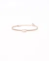 Fendi Ff Logo Baguette Rose Gold Bracelet