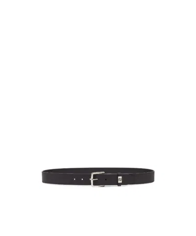Fendi Ff Logo Belt In Black