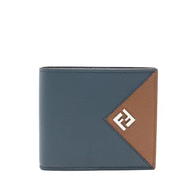 Fendi Ff Logo Bi-fold Wallet In Multi