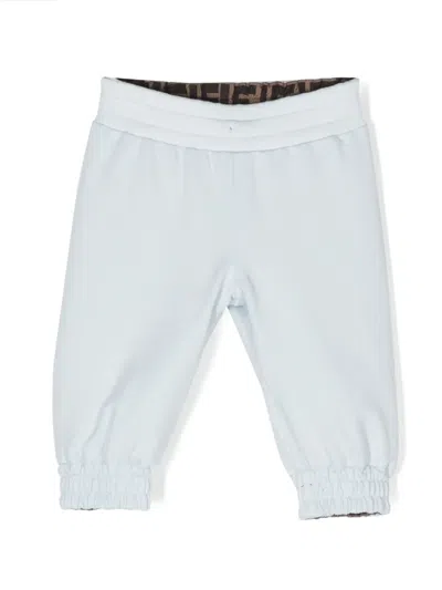 Fendi Babies' Ff-logo Elasticated Track Pants In Blue