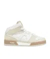 Fendi Match High-top Sneakers In White