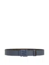 Fendi 'ff Squared' Belt Reversible In Blue