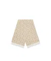 Fendi Ff-logo Pattern Scarf In Nude