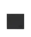 Fendi Ff-logo Pebbled-leather Bi-fold Wallet In Black
