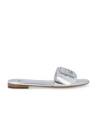 FENDI FENDI BAGUETTE WIDE BAND SLIDES