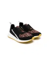 Fendi Ff-logo Print Low-top Sneakers In Black