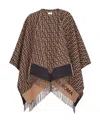 Fendi Poncho In Brown