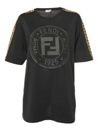 Pre-owned Fendi Ff Logo-print T-shirt