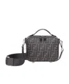 Fendi Ff Logo-print Tote Bag In Gray