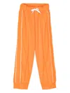 Fendi Ff-logo Print Track Pants In Orange