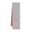 Fendi Ff Logo Scarf In Gray