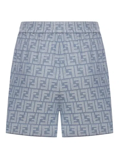 Fendi Ff Logo Shorts