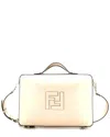 Fendi Ff Logo Suitcase Crossbody Bag Leather Medium (authentic Pre-loved)