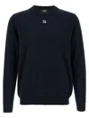 Fendi Ff Logo Wool Crewneck Sweater