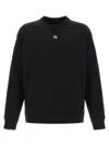 Fendi Crew Neck Cotton Sweatshirt In Black