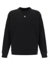 Fendi Crew Neck Cotton Sweatshirt In Black