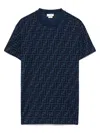 Fendi Ff-logo T-shirt In ブルー