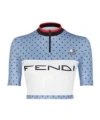 Fendi Ff Logo T-shirt In Blue