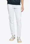 Fendi Ff Logo Tapered-leg Jeans