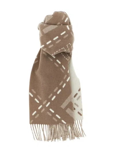 FENDI FF-LOGO WOOL SCARF