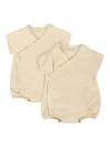 Fendi Ff-logo Wrap-effect Body (pack Of Two) In Neutral