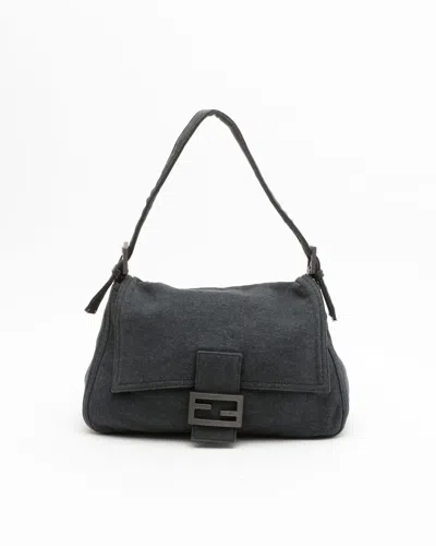 Fendi Ff Mamma Bag In Gray