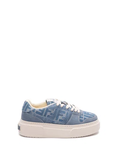 FENDI `FF MATCH` DENIM SNEAKERS