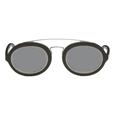 Pre-owned Fendi Ff Men's Sunglasses Grey And Palladio Silver In Gray