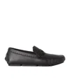 Fendi Ff Metal Driving Loafers In Black