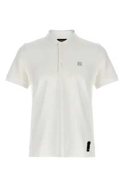 FENDI FF METALLIC LOGO POLO SHIRT